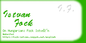 istvan fock business card